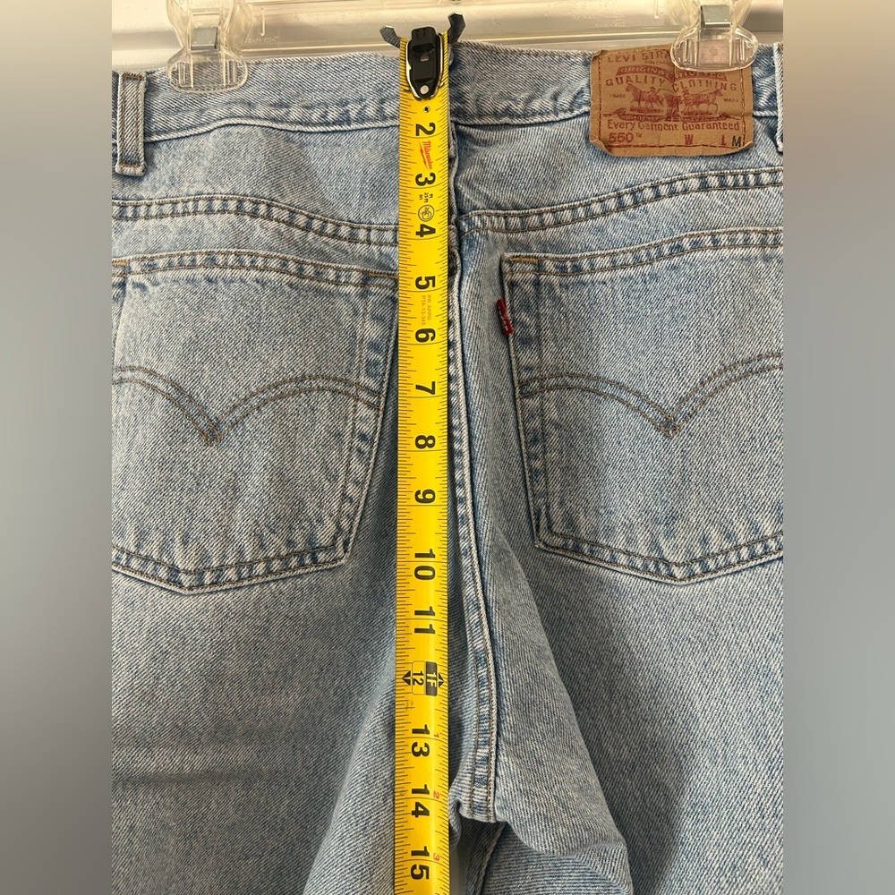 Vintage Levi’s 550 Jeans Relaxed Fit 1990’s Light Wash size 14 - Picture 10 of 11